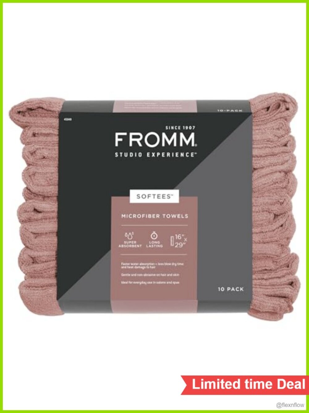 Microfiber Hair Drying Towels Salon Spa 16x29 Inch 10 Count